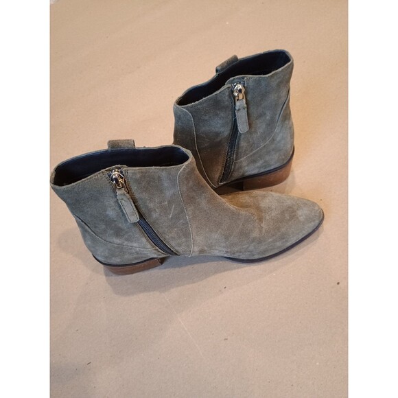 Cole Haan Women's Sage Green Suede Booties Size 6.5 B  Ankle Boot - Picture 3 of 7
